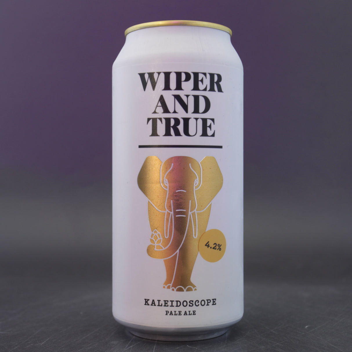 This is a can of Wiper And True - Kaleidoscope - 4.2% (440ml). It is a Pale Ale craft beer available to buy from Ghost Whale, voted London's best craft beer shop.