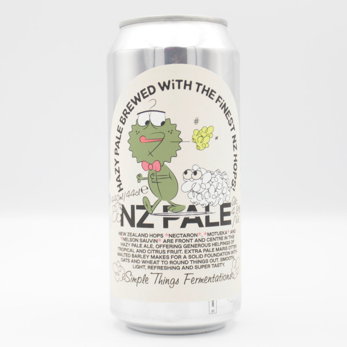 This is a can of Simple Things Fermentations - NZ Pale - 4.8% (440ml). It is a Pale Ale craft beer available to buy from Ghost Whale, voted London's best craft beer shop.