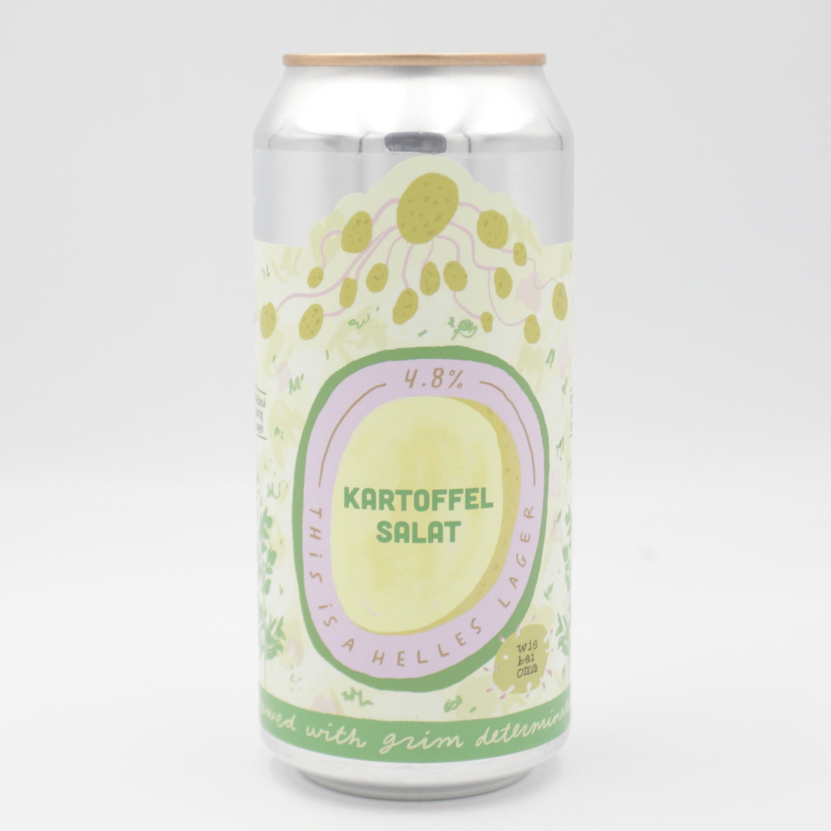 This is a can of Pretty Decent - Kartoffelsalat - 4.8% (440ml). It is a Lager / Pilsner / Kölsch craft beer available to buy from Ghost Whale, voted London's best craft beer shop.