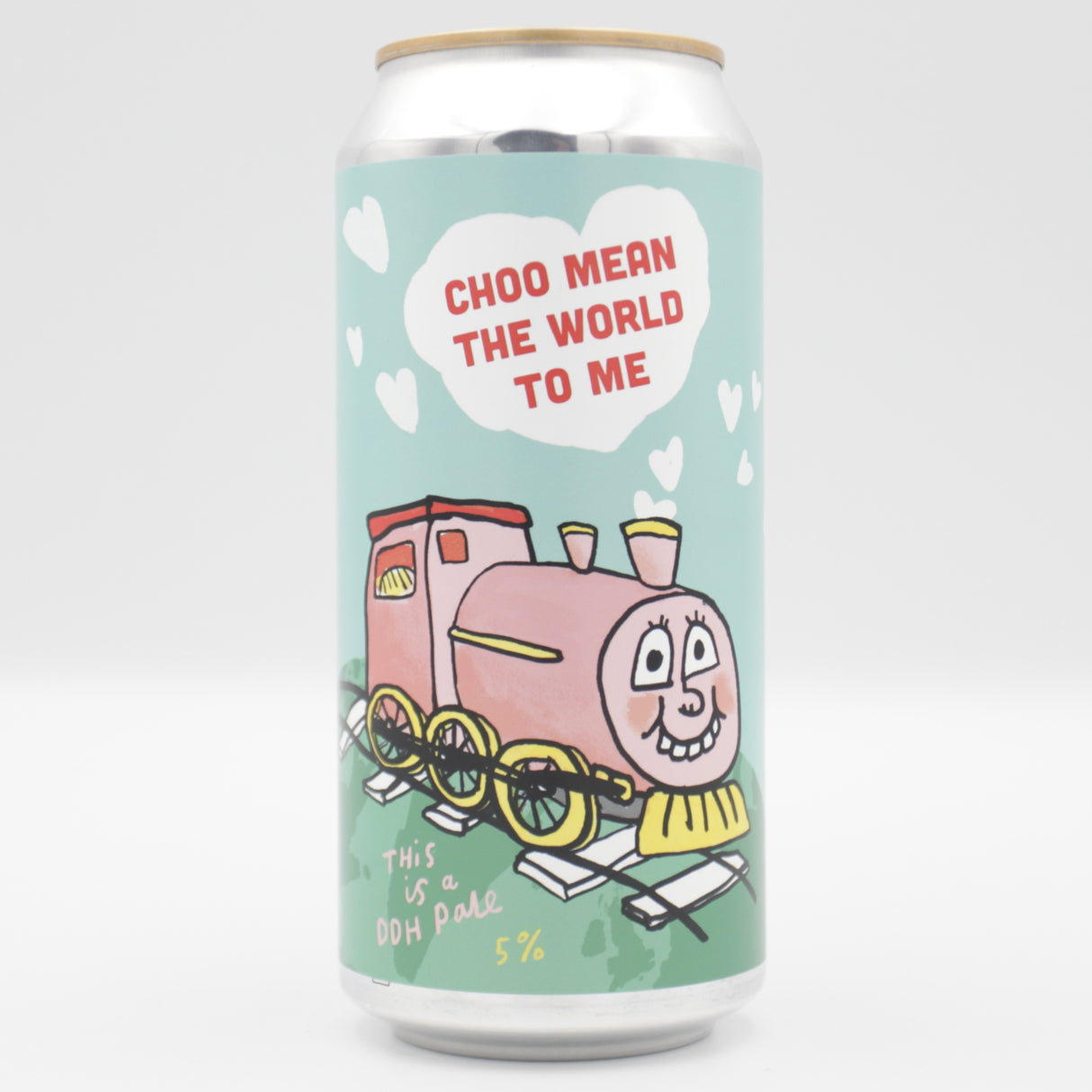 This is a can of Pretty Decent - Choo Mean The World To Me - 5% (440ml). It is a Pale Ale craft beer available to buy from Ghost Whale, voted London's best craft beer shop.