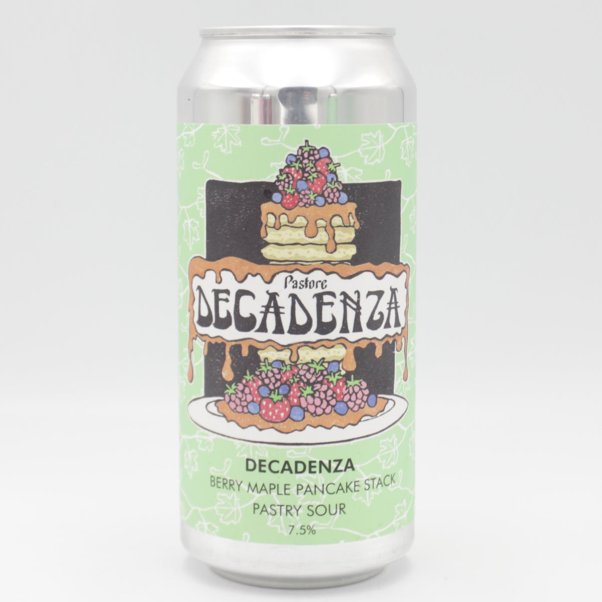 This is a can of Pastore - Decadenza - 7.5% (440ml). It is a Sour craft beer available to buy from Ghost Whale, voted London's best craft beer shop.