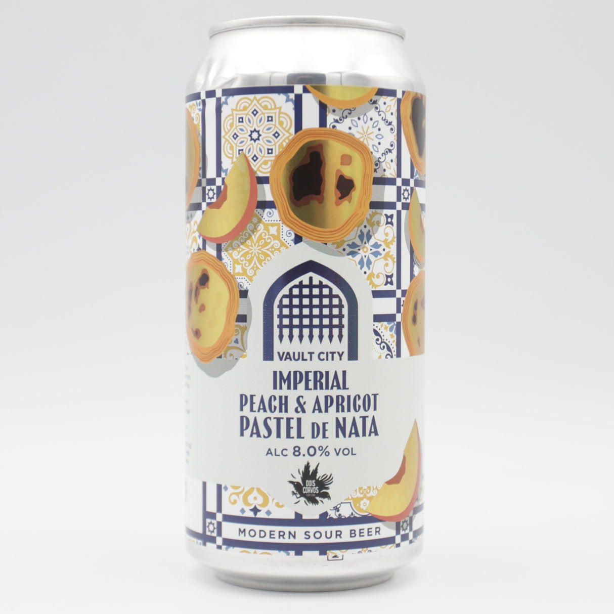 This is a can of Vault City - Imperial Pastel De Nata - 8% (440ml). It is a Sour craft beer available to buy from Ghost Whale, voted London's best craft beer shop.