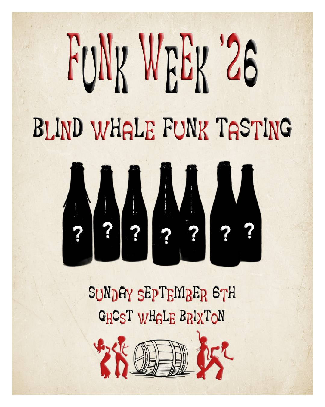 Funk Week '26: Blind Whale Funk Tasting - Sunday September 6th - Ghost Whale Brixton