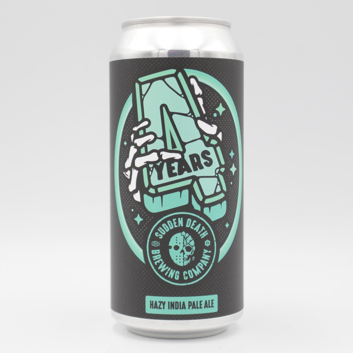 This is a can of Sudden Death - Brewpub Anniversary Special 4 - 7% (440ml). It is a IPA craft beer available to buy from Ghost Whale, voted London's best craft beer shop.