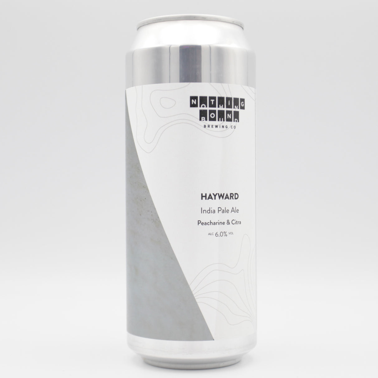 This is a can of Nothing Bound - Hayward - 6% (500ml). It is a IPA craft beer available to buy from Ghost Whale, voted London's best craft beer shop.