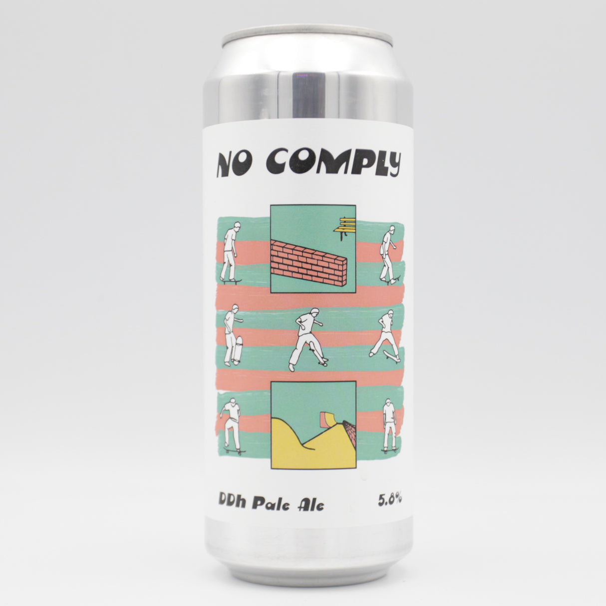 This is a can of Baron - No Comply - 5.8% (500ml). It is a Pale Ale craft beer available to buy from Ghost Whale, voted London's best craft beer shop.