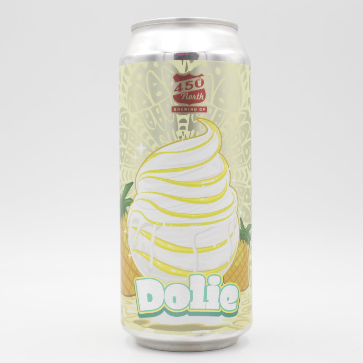 This is a can of 450 North - Dolie - 4.5% (473ml). It is a Sour craft beer available to buy from Ghost Whale, voted London's best craft beer shop.