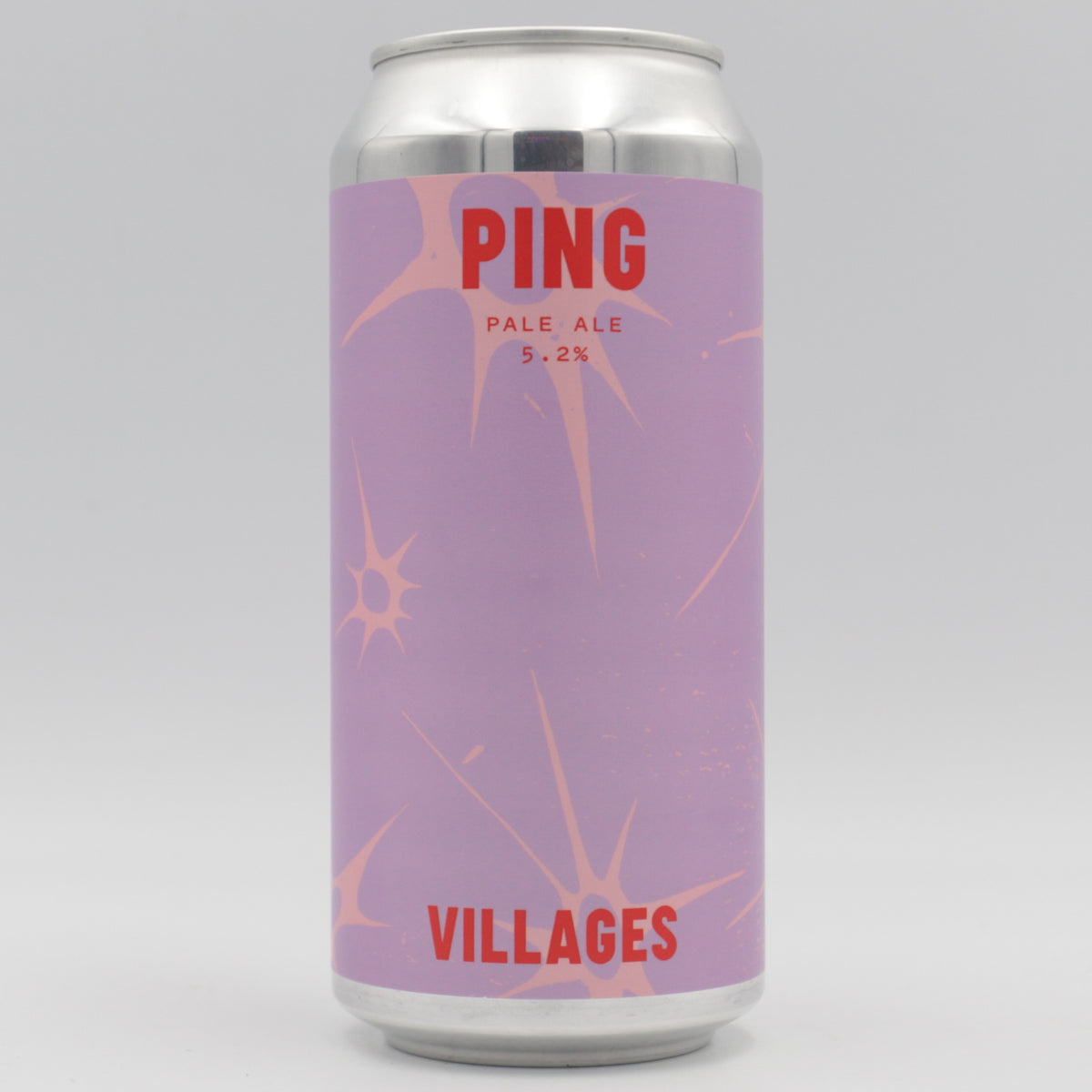 This is a can of Villages - Ping - 5.2% (440ml). It is a Pale Ale craft beer available to buy from Ghost Whale, voted London's best craft beer shop.