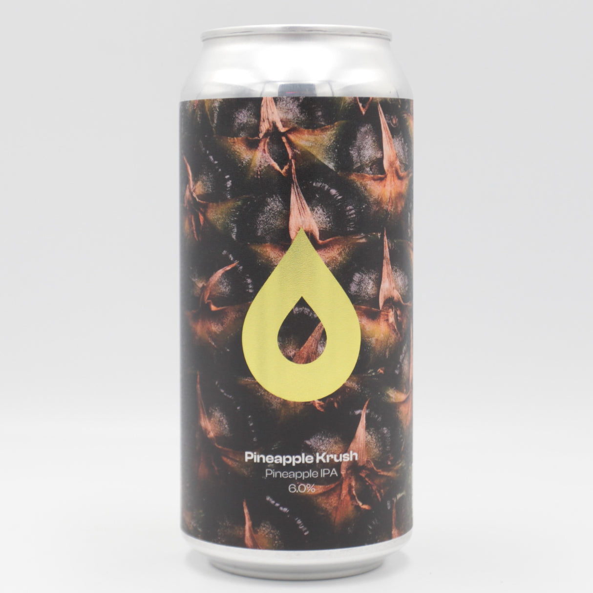 This is a can of Polly's Brew Co - Pineapple Krush - 6% (440ml). It is a IPA craft beer available to buy from Ghost Whale, voted London's best craft beer shop.