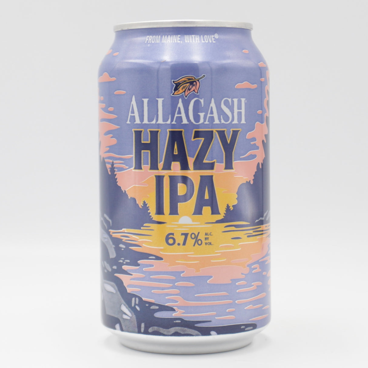 This is a can of Allagash - Hazy IPA - 6.7% (355ml). It is a IPA craft beer available to buy from Ghost Whale, voted London's best craft beer shop.