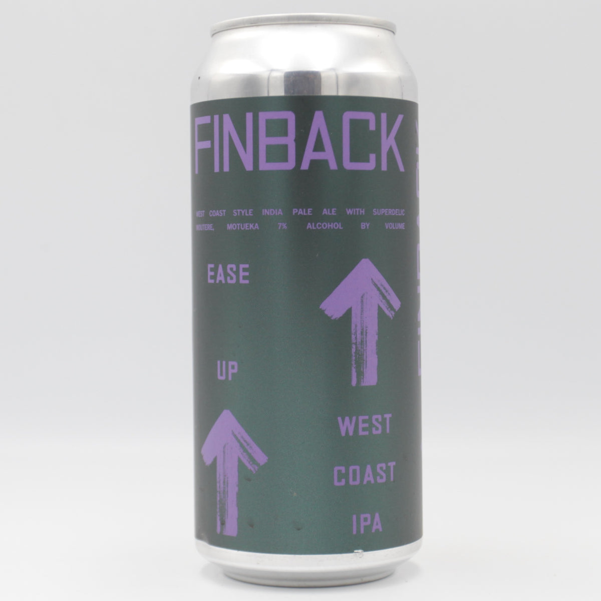 This is a can of Finback - Ease Up - 7% (473ml). It is a IPA craft beer available to buy from Ghost Whale, voted London's best craft beer shop.