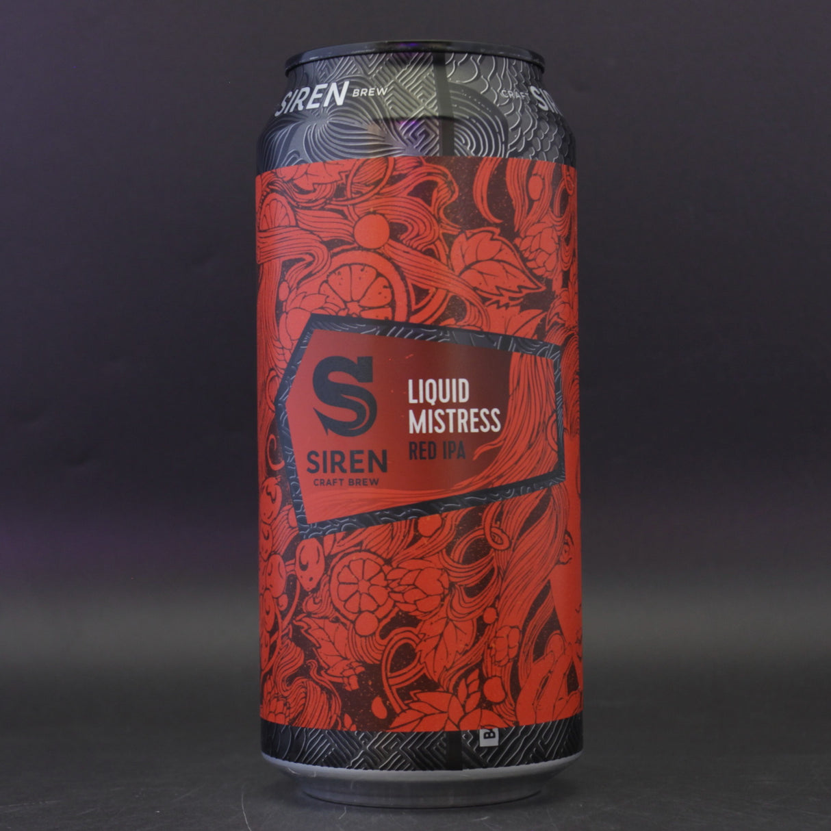 This is a can of Siren - Liquid Mistress - 5.8% (440ml). It is a Red / Amber Ale craft beer available to buy from Ghost Whale, voted London's best craft beer shop.