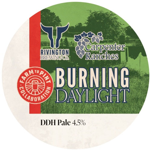 This is a crowler of CROWLER - Rivington - Burning Daylight - 4.5% (500ml). It is a Pale Ale craft beer available to buy from Ghost Whale, voted London's best craft beer shop.