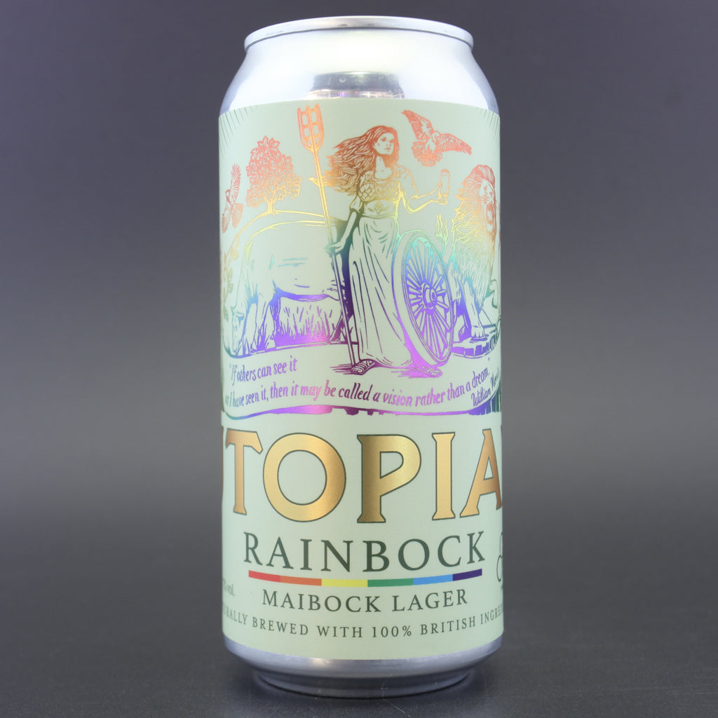 Utopian 'Rainbock', a 7.0% craft beer from Ghost Whale.