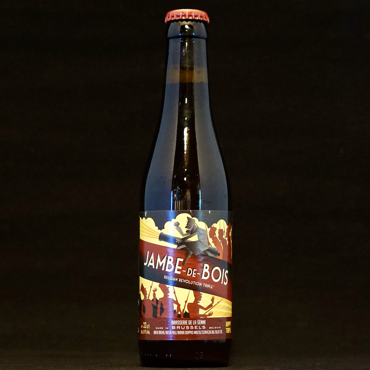 This is a bottle of De La Senne - Jambe De Bois - 8% (330ml). It is a Belgian Style craft beer available to buy from Ghost Whale, voted London's best craft beer shop.
