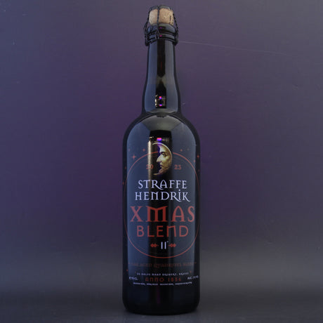 This is a sharing bottle of Brouwerij De Halve Maan - Straffe Hendrik: Xmas Blend - 11% (750ml). It is a Belgian Style craft beer available to buy from Ghost Whale, voted London's best craft beer shop.