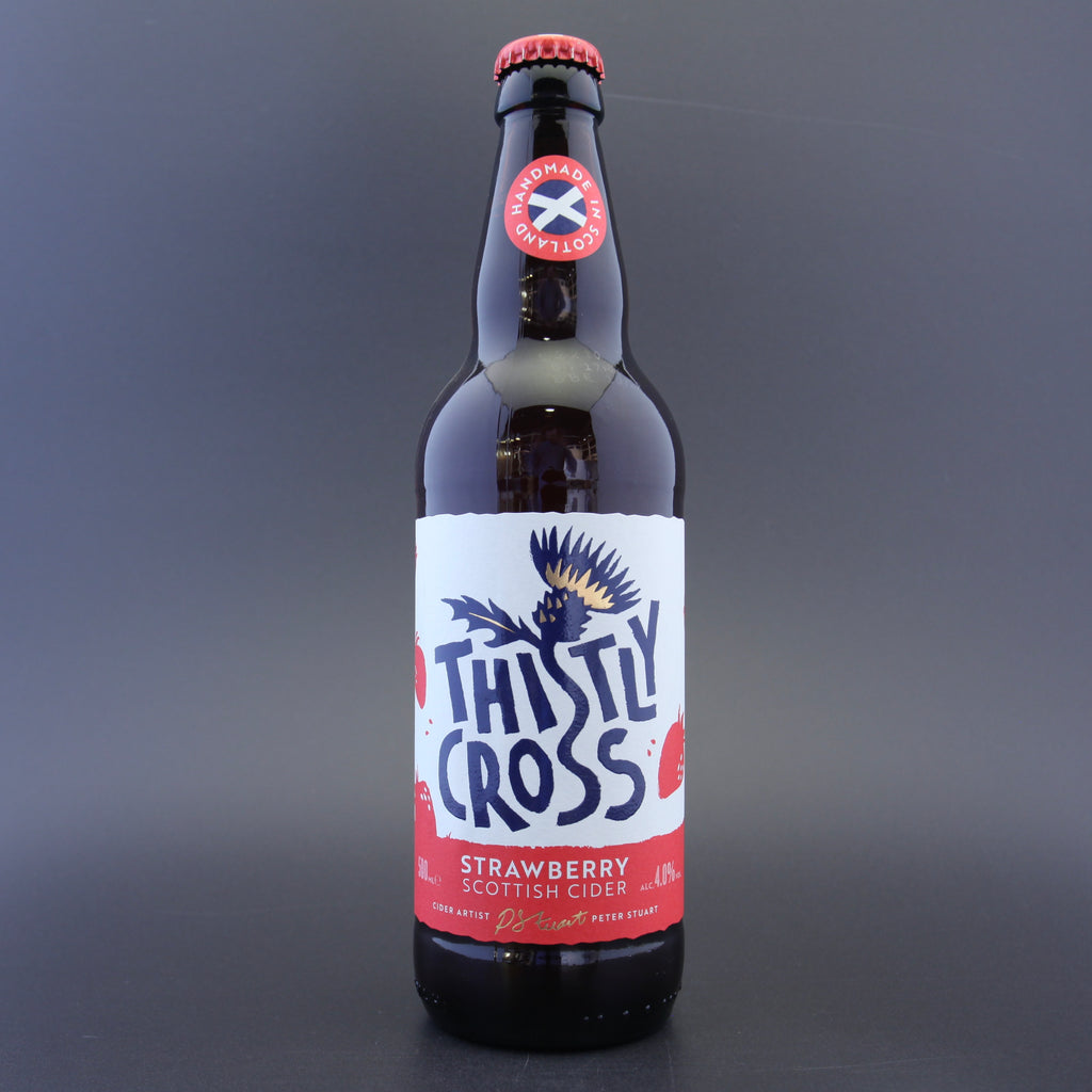 Thistly Cross 'Strawberry', a 4.0% craft beer from Ghost Whale.