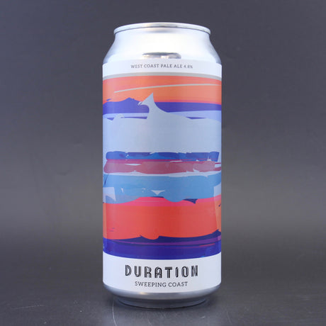 This is a can of Duration - Sweeping Coast - 4.8% (440ml). It is a Pale Ale craft beer available to buy from Ghost Whale, voted London's best craft beer shop.