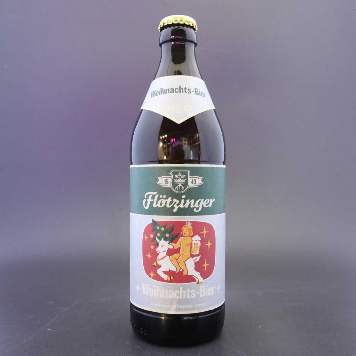 This is a bottle of Flotzinger - Weihnachstbier - 5.5% (500ml). It is a Lager / Pilsner / Kölsch craft beer available to buy from Ghost Whale, voted London's best craft beer shop.