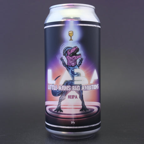 This is a can of Staggeringly Good - Little Arms Big Ambitions - 5% (440ml). It is a Session IPA craft beer available to buy from Ghost Whale, voted London's best craft beer shop.