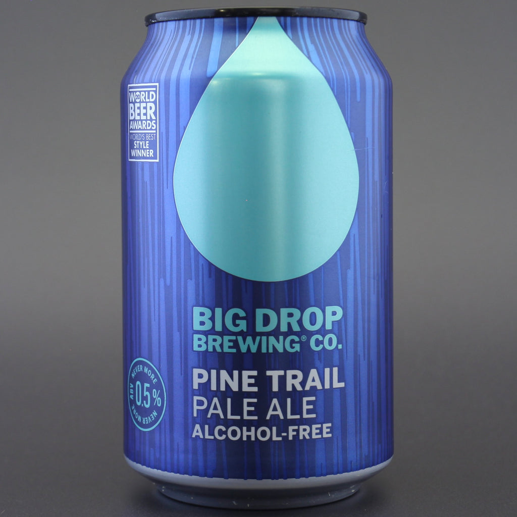 Big Drop 'Pine Trail Pale Ale', a 0.5% craft beer from Ghost Whale.