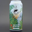 This is a can of Lost and Grounded - Saison D'Avon - 6.5% (440ml). It is a Saison craft beer available to buy from Ghost Whale, voted London's best craft beer shop.
