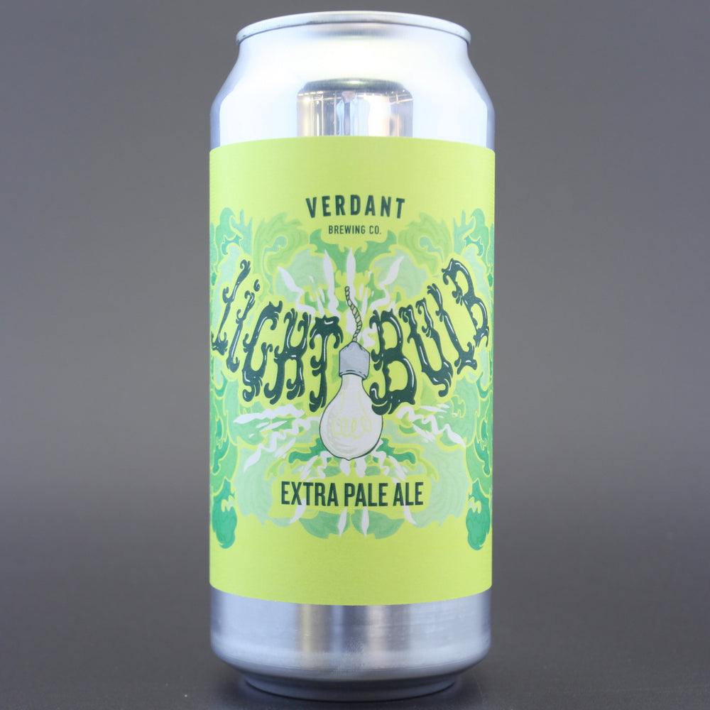 This is a can of Verdant - Lightbulb - 4.5% (440ml). It is a Pale Ale craft beer available to buy from Ghost Whale, voted London's best craft beer shop.