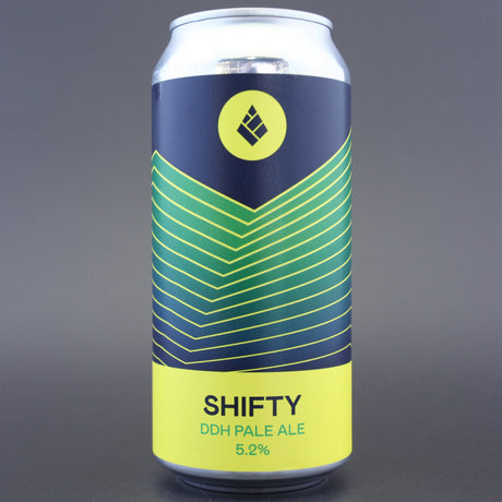 This is a can of Drop Project - Shifty - 5.2% (440ml). It is a Pale Ale craft beer available to buy from Ghost Whale, voted London's best craft beer shop.
