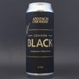 This is a can of Anspach & Hobday - London Black - 4.4% (470ml). It is a Stout / Porter craft beer available to buy from Ghost Whale, voted London's best craft beer shop.