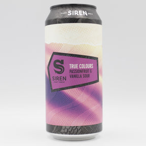 This is a can of Siren - True Colours - 5.5% (440ml). It is a Sour craft beer available to buy from Ghost Whale, voted London's best craft beer shop.