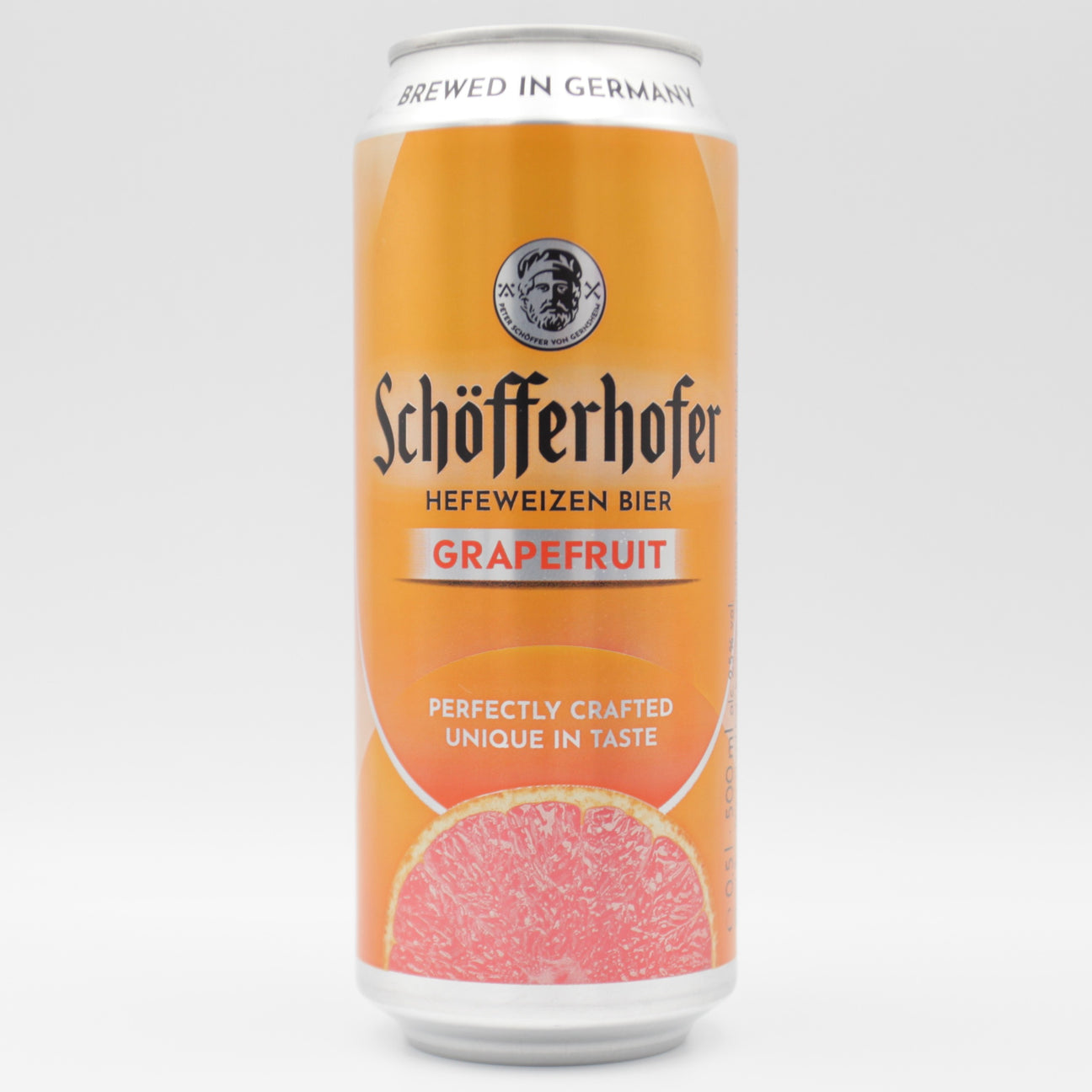 This is a can of Schöfferhofer - Grapefruit Radler - 2.5% (500ml). It is a Radler craft beer available to buy from Ghost Whale, voted London's best craft beer shop.