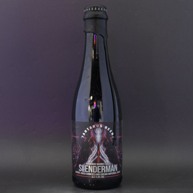 This is a bottle of Tartarus - Bourbon Barrel Aged Slenderman - 11% (375ml). It is a Imperial Stout / Porter craft beer available to buy from Ghost Whale, voted London's best craft beer shop.