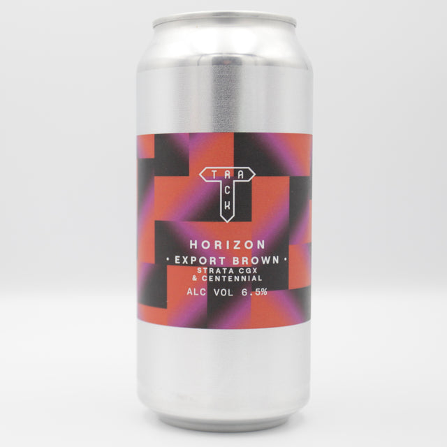 This is a can of Track - Horizon - 6.5% (440ml). It is a Brown Ale craft beer available to buy from Ghost Whale, voted London's best craft beer shop.
