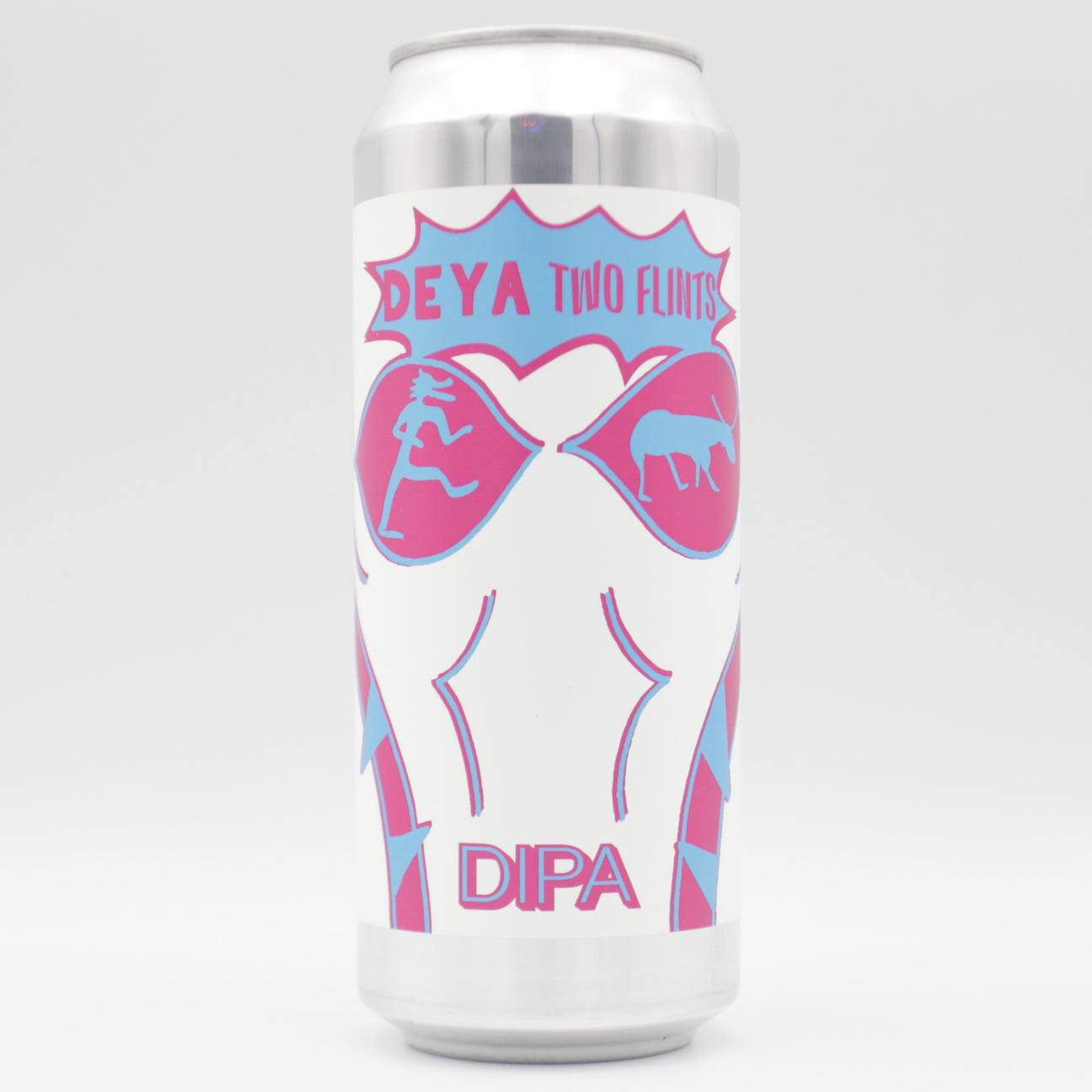 This is a can of DEYA / Two Flints - Superliminal Messaging - 8% (500ml). It is a Double IPA craft beer available to buy from Ghost Whale, voted London's best craft beer shop.