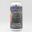 This is a can of Arpus Brewing Co - Non-Alcoholic Mango x Pineapple Smoothie Sour Ale - 0.5% (440ml). It is a Sour craft beer available to buy from Ghost Whale, voted London's best craft beer shop.