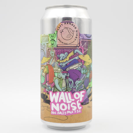 This is a can of Left Handed Giant - Wall Of Noise - 5.5% (440ml). It is a Pale Ale craft beer available to buy from Ghost Whale, voted London's best craft beer shop.