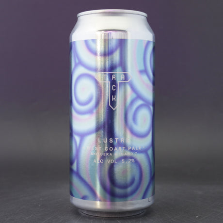 This is a can of Track - Lustre - 5.2% (440ml). It is a Pale Ale craft beer available to buy from Ghost Whale, voted London's best craft beer shop.