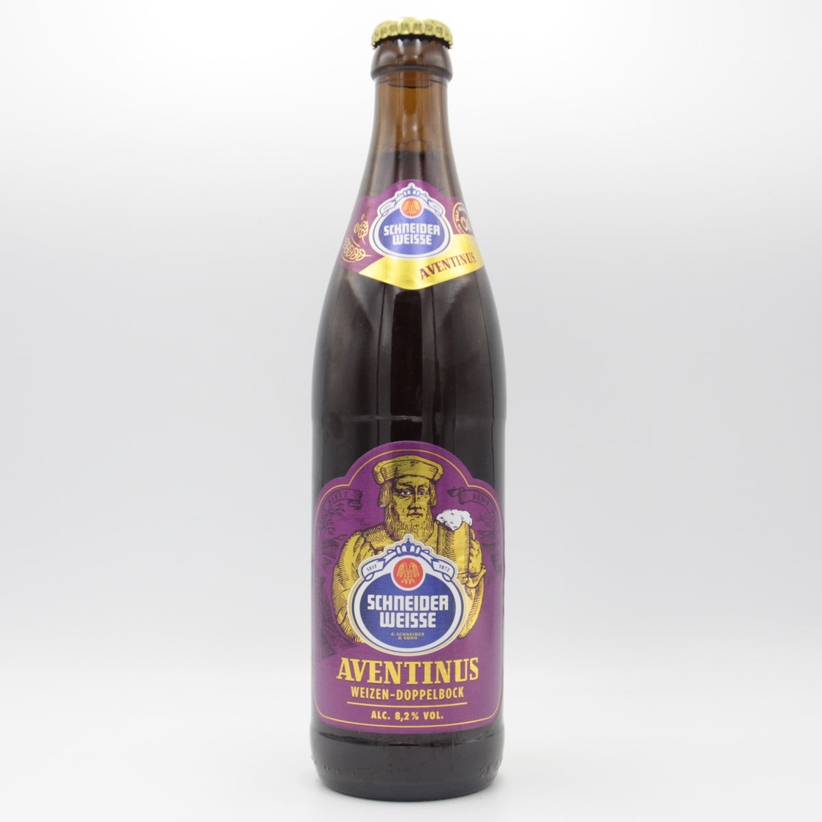This is a bottle of Schneider Weisse - Aventinus Tap 6 - 8.2% (500ml). It is a Wit / Wheat craft beer available to buy from Ghost Whale, voted London's best craft beer shop.