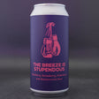 This is a can of Pomona Island - The Breeze Is Stupendous - 5% (440ml). It is a Sour craft beer available to buy from Ghost Whale, voted London's best craft beer shop.