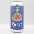 This is a can of Pastore - Double Crumble - 7.5% (440ml). It is a Sour craft beer available to buy from Ghost Whale, voted London's best craft beer shop.