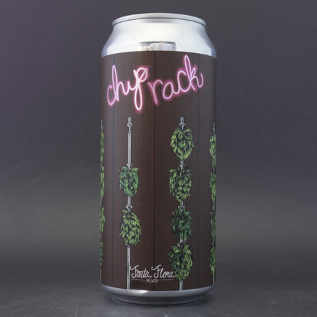 This is a can of Fonta Flora - Chip Rack - 7% (473ml). It is a IPA craft beer available to buy from Ghost Whale, voted London's best craft beer shop.