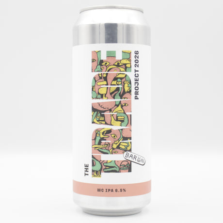 This is a can of Baron - Trade Project West Coast IPA - 6.8% (500ml). It is a IPA craft beer available to buy from Ghost Whale, voted London's best craft beer shop.