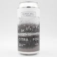 This is a can of Burnt Mill - Citra Fog - 6% (440ml). It is a IPA craft beer available to buy from Ghost Whale, voted London's best craft beer shop.