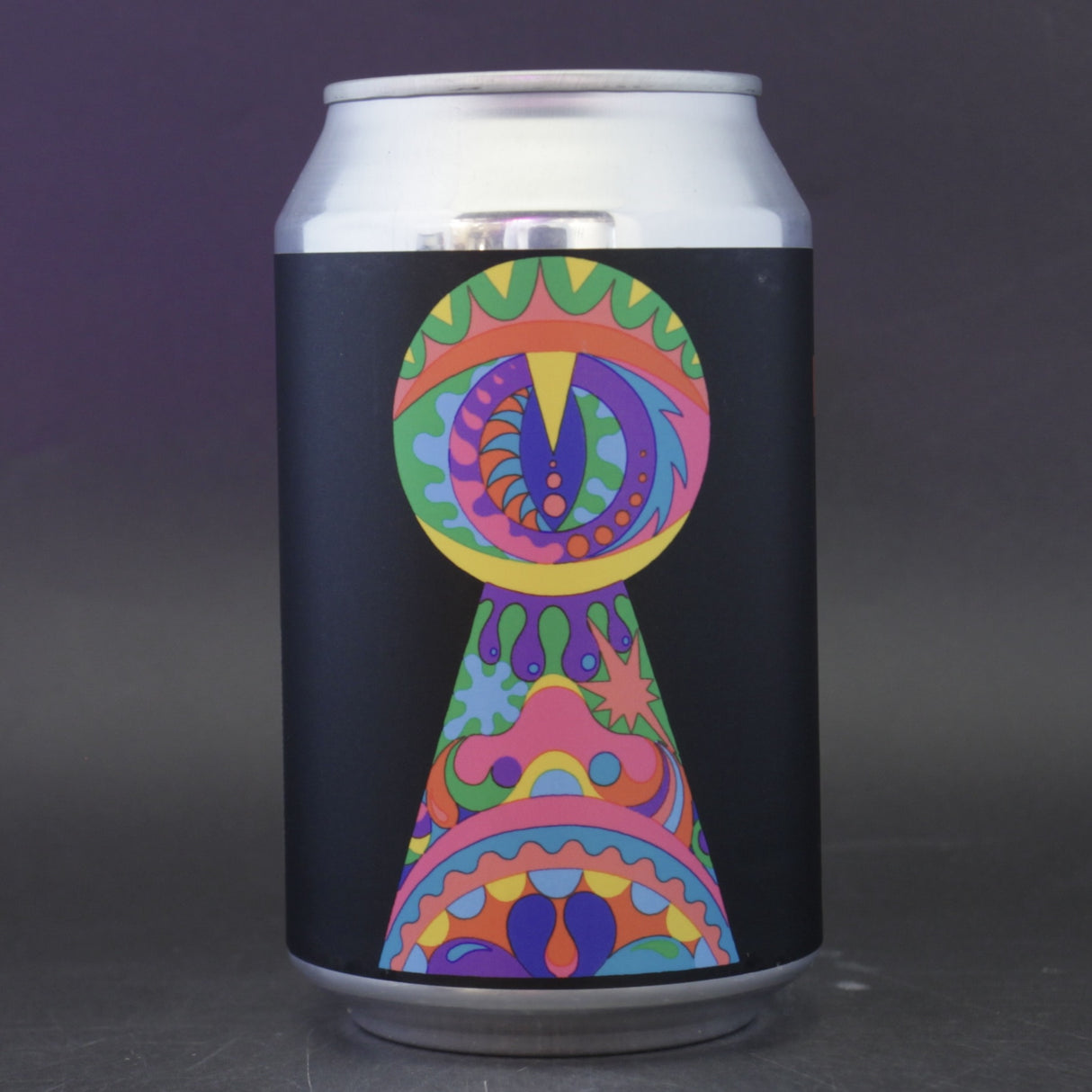 This is a can of Omnipollo - Pattern Of Play - 0.5% (330ml). It is a IPA craft beer available to buy from Ghost Whale, voted London's best craft beer shop.