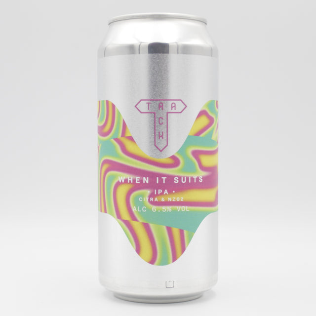 This is a can of Track - When It Suits - 6.5% (440ml). It is a IPA craft beer available to buy from Ghost Whale, voted London's best craft beer shop.
