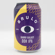 This is a can of Brulo - Sabro Galaxy DDH IPA - 0.5% (330ml). It is a IPA craft beer available to buy from Ghost Whale, voted London's best craft beer shop.