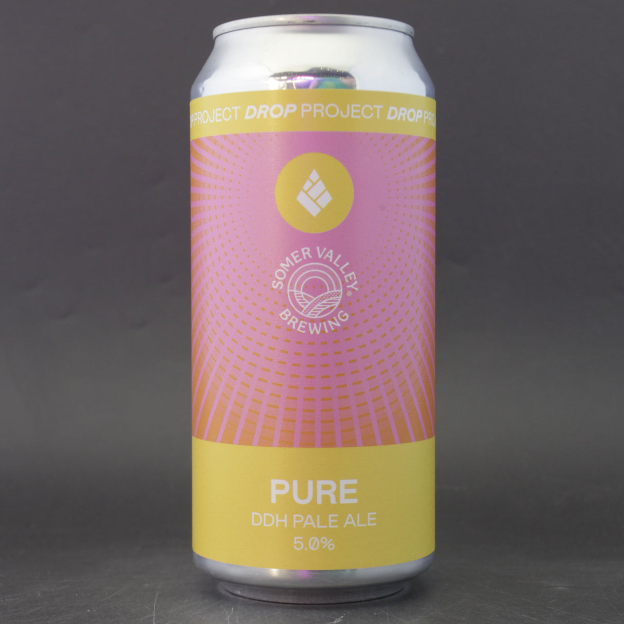 This is a can of Drop Project - Pure - 5% (440ml). It is a Pale Ale craft beer available to buy from Ghost Whale, voted London's best craft beer shop.