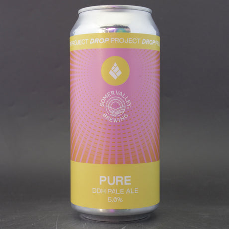 This is a can of Drop Project - Pure - 5% (440ml). It is a Pale Ale craft beer available to buy from Ghost Whale, voted London's best craft beer shop.