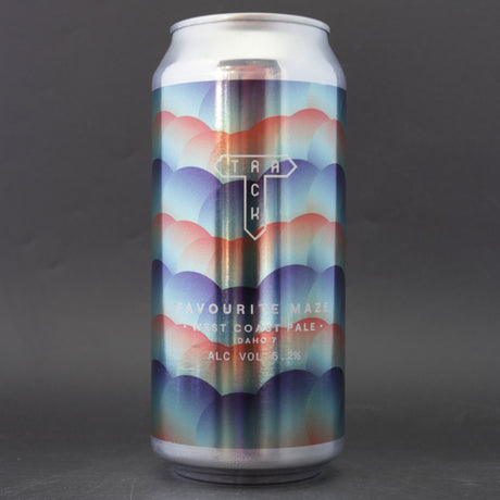 This is a can of Track - Favourite Maze - 5.2% (440ml). It is a Pale Ale craft beer available to buy from Ghost Whale, voted London's best craft beer shop.