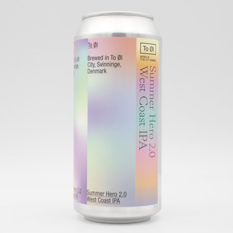 This is a can of To Øl - Summer Hero 2.0 - 7% (440ml). It is a IPA craft beer available to buy from Ghost Whale, voted London's best craft beer shop.